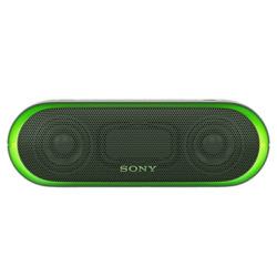 Sony SRS-XB20 Extra Bass Water-Resistant Bluetooth NFC Portable Speaker with LED Ring Lighting Green